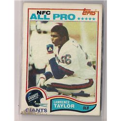 1982 Topps Lawrence Taylor Rookie Card #434