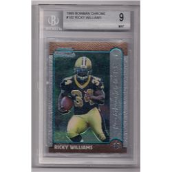 1999 Bowman Chrome Ricky Williams Rookie Card-BGS 9!