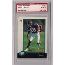1998 Bowman Randy Moss Rookie Card-PSA 9!