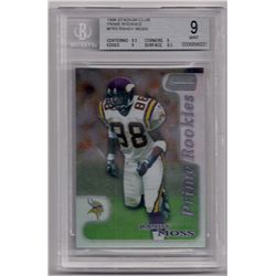 1998 Stadium Club Prime Rookies Randy Moss Rookie Insert Card-BGS 9!