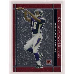 2007 Topps Finest Sidney Rice Rookie Card #137