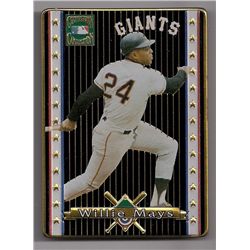 Willie Mays Metallic Images Promotional Sample Metal Card #P1