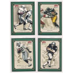 Lot of (4) 2004 Fleer Greats Green Parallel Football Cards-#/500!