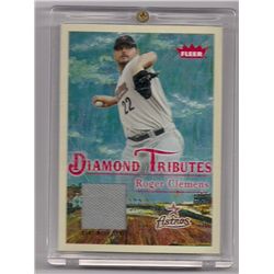 2005 Fleer Diamond Tributes Roger Clemens Game-Worn Jersey Insert Card