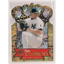 2000 Pacific Gold Crown Die-Cuts Roger Clemens Die-Cut Insert Card