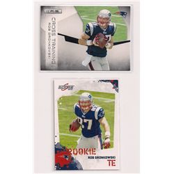 Lot of (2) 2010 Rob Gronkowski Rookie Cards