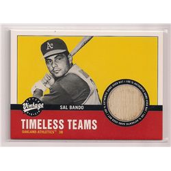 2001 Upper Deck Vintage Timeless Teams Sal Bando Game-Used Bat Insert Card