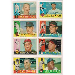 Lot of (15) 1960 Topps Baseball Cards