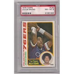 1978-79 Topps Julius Erving Card #130-Graded NM-MT!