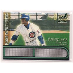 2000 Aurora Dugout View Net-Fusions Sammy Sosa Die-Cut Insert Card