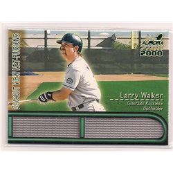 2000 Aurora Dugout View Net-Fusions Larry Walker Die-Cut Insert Card