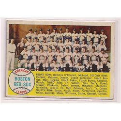 1958 Topps Boston Red Sox Team Card #312