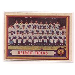 1957 Topps Detroit Tigers Team Card #198