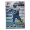 Image 1 : 1999 Collector's Edge Supreme Markers Barry Sanders Insert Card-#/5000!