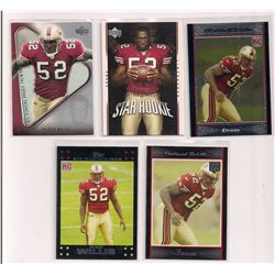 Lot of (5) 2007 Patrick Willis Rookie Cards