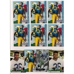 Lot of (10) 1993 Jerome Bettis Rookie Cards
