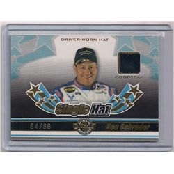 2006 Wheels Single Hat Ken Schrader Driver-Worn Hat Insert Card-#/99!