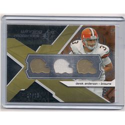 2008 SPx Winning Materials Derek Anderson Game-Used Material Insert Card-#/25!