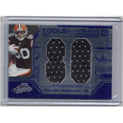 2008 Absolute Memorabilia Tools of the Trade Kellen Winslow Jr. Dual Game-Worn Jersey Card-#/25!