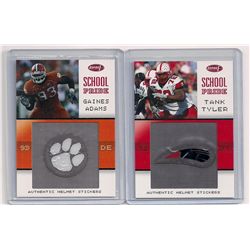 Lot of (2) 2007 Sage Aspire School Pride Helmet Sticker Cards