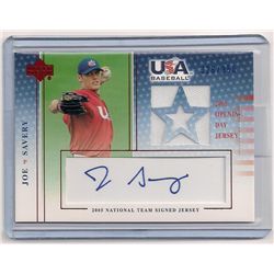 2005 Upper Deck USA Baseball Joe Savery Autographed Jersey Card-#/350!