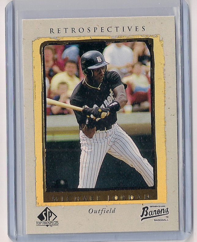 1999 SP Top Prospects Retrospective Michael Jordan Baseball Card