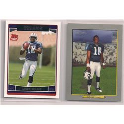 Lot of (2) 2006 Vince Young Football Rookie Cards