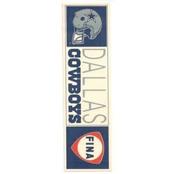 Vintage Dallas Cowboys/Fina Gasoline Bumper Sticker