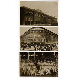 Lot of (6) Baseball-Themed Postcards from Leib Image Archives