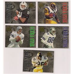 Lot of (5) 1994 Ultra Star Football Insert Cards