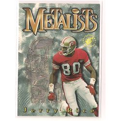 1995 Topps Stadium Club Metalists Jerry Rice Insert Card