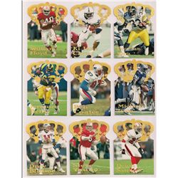 Lot of (21) 1985 Pacific Gold Crown Die-Cut Football Insert Cards