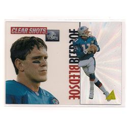 1995 Pinnacle Clear Shots Drew Bledsoe Insert Card