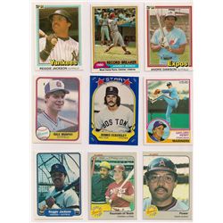 Lot of (50) 1980's Baseball Hall of Famer and Superstar Cards