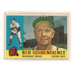 1960 Topps Red Schoendienst Card #335