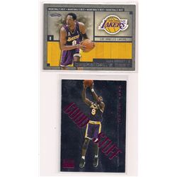 Lot of (2) Kobe Bryant Insert Cards