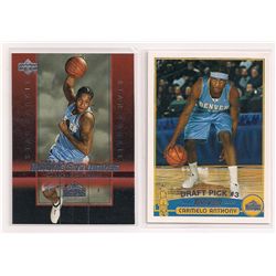 Lot of (2) Carmelo Anthony Rookie Cards