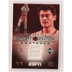 2005-06 Upper Deck Sportscenter Yao Ming Game-Used Jersey Insert Card