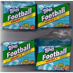 Lot of (4) 1992 Topps Football Series 2 Unopened Jumbo Packs