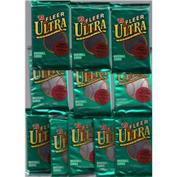 Lot of (11) Unopened 1993 Fleer Ultra Baseball Packs