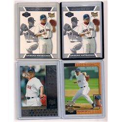 Lot of (4) Daisuke Matsuzaka (Dice K) Rookie Cards