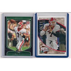Lot of (2) Matthew Stafford Rookie Cards