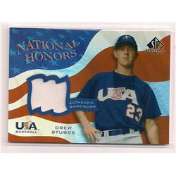 2004 SP Prospects National Honors USA Baseball Drew Stubbs Game-Used Jersey Card