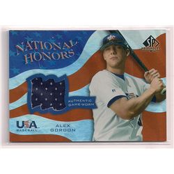 2004 SP Prospects National Honors USA Baseball Alex Gordon Game-Used Jersey Card