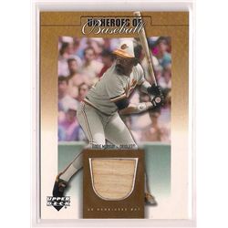 2001 Upper Deck Heroes of Baseball Eddie Murray Game-Used Bat Insert Card
