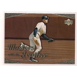 2003 Upper Deck Masters With the Leather Derek Jeter Insert Card