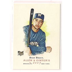 2007 Allen & Ginter's Ryan Braun Rookie Card #116