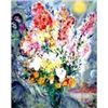 Image 1 : Marc Chagall "Original Bouquet" Plate signed and numbered Ltd. Editionlithograph with coa. Size 33"x