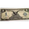 Image 1 : 1899 $1 DOLLAR BLACK EAGLE SILVER CERTIFICATE, XF+