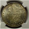 Image 2 : 1880-CC MORGAN SILVER DOLLAR REV. OF 78 NGC MS62